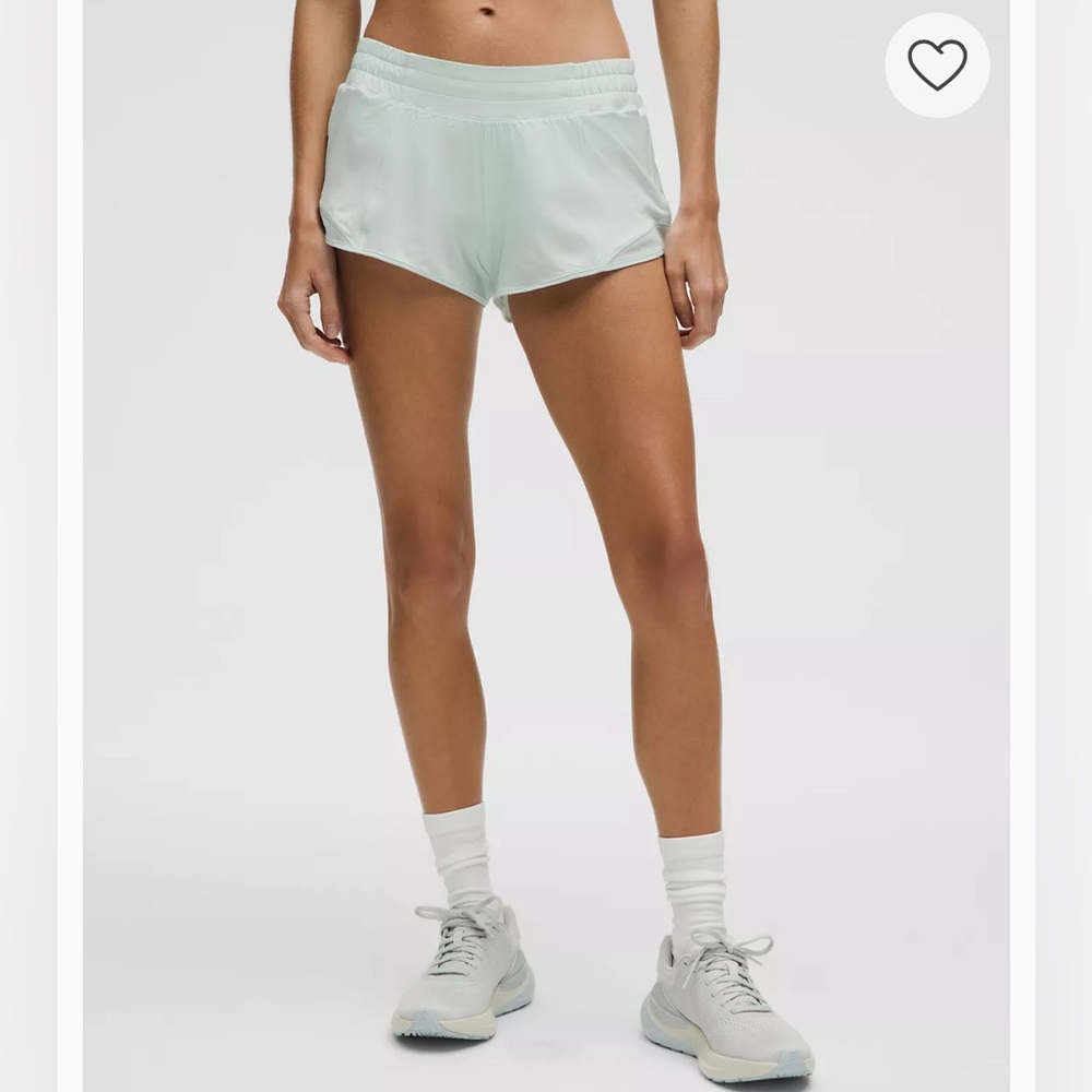 lululemon athletica mint / light blue Hotty Hot Low-Rise Lined Short 2.5"